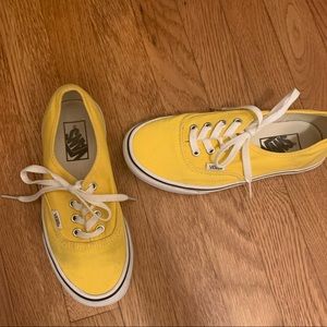Yellow classic vans
